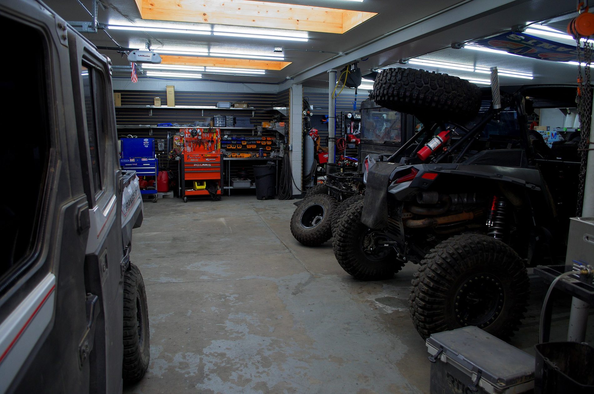 The shop floor at Savage Powersports, Pueblo